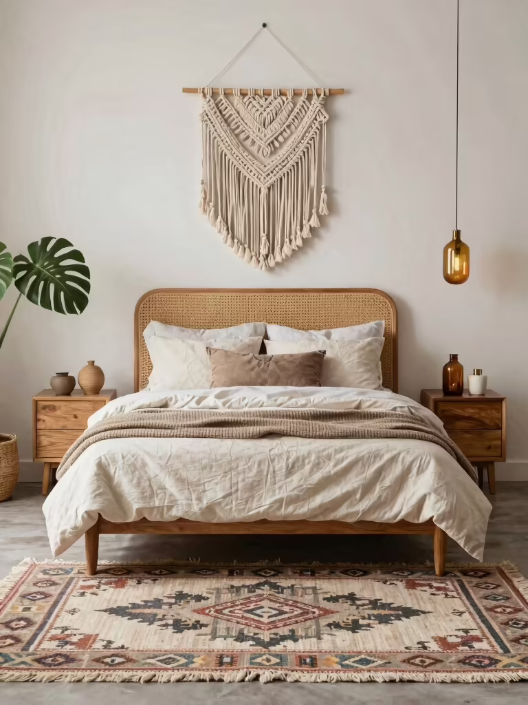 bohemian bedroom design inspiration