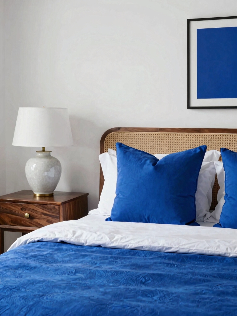 bold cobalt accents elevate