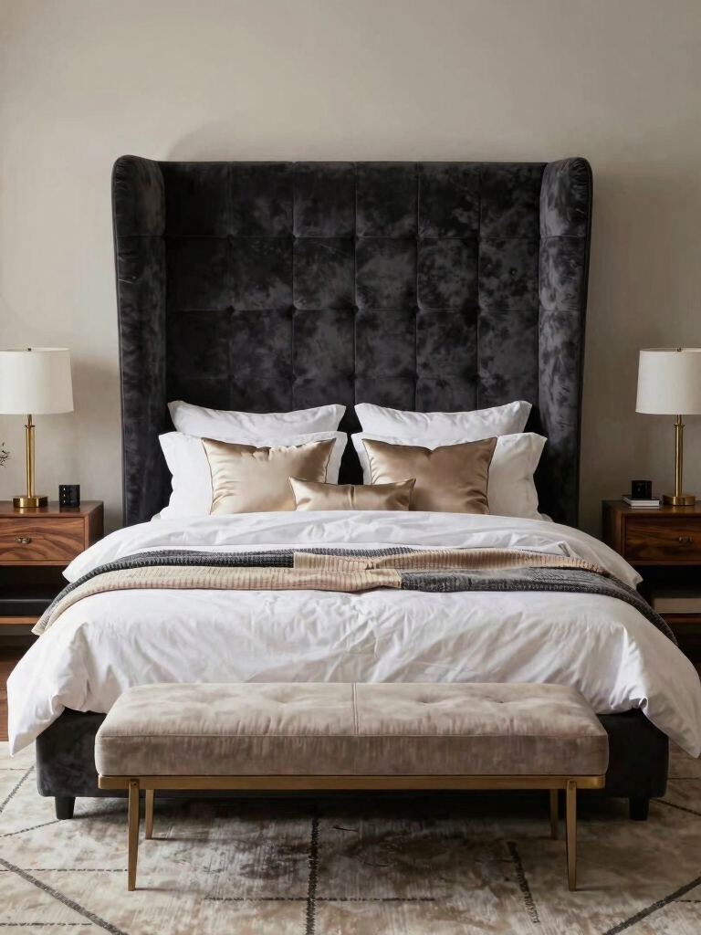 bold headboards enhance bedrooms