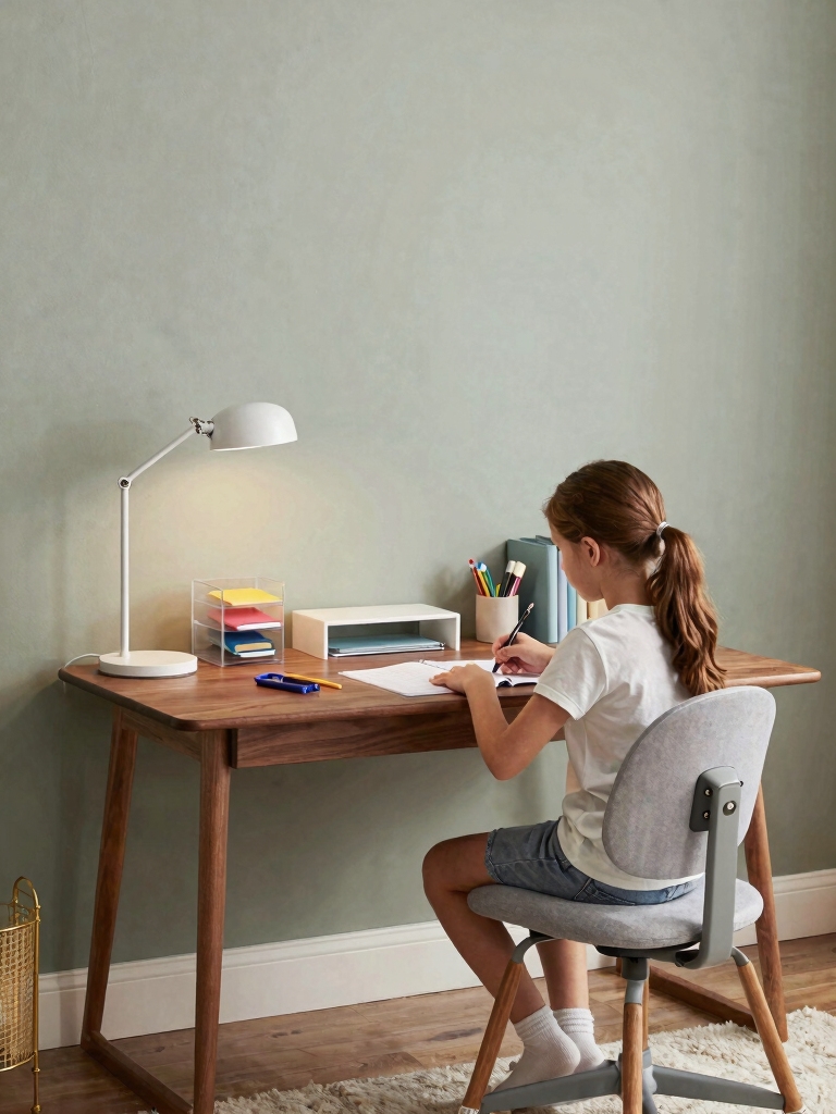 calm chic homework zone