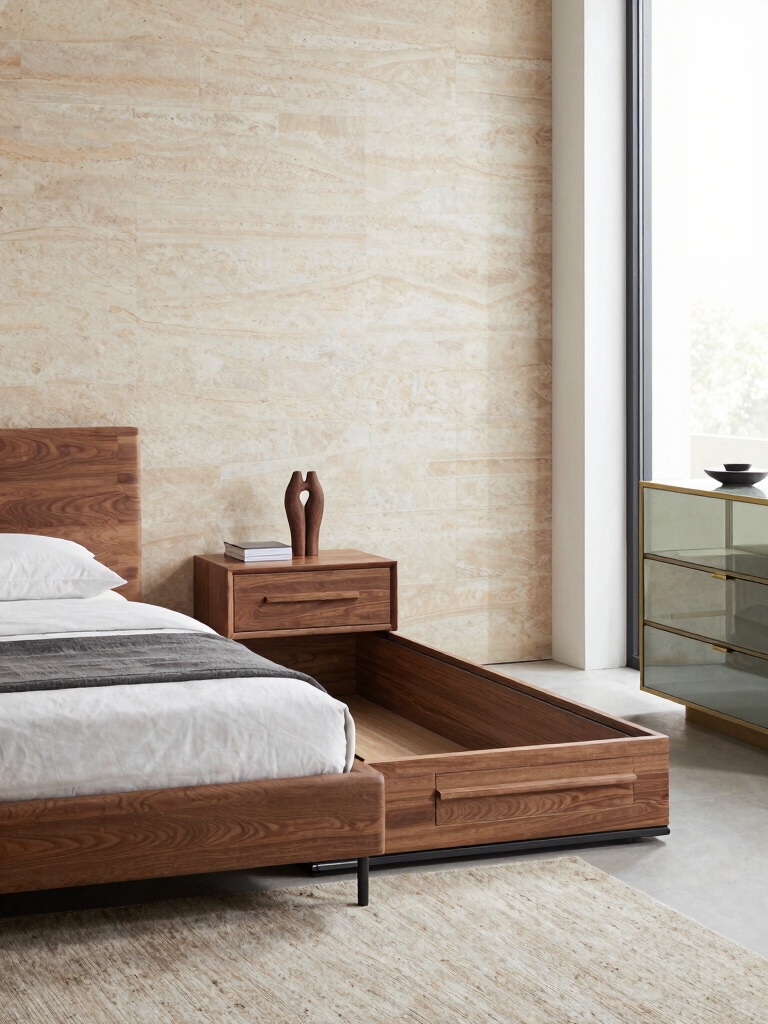 calm uncluttered hidden storage