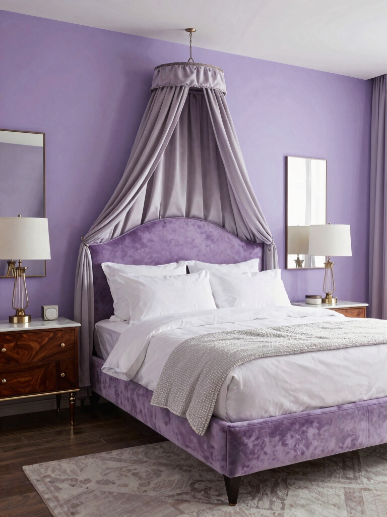 calming lilac wall retreat