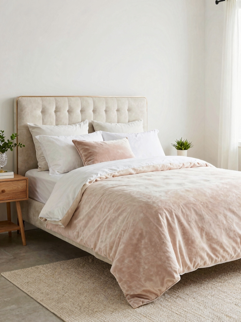 chic and comfortable bed styling