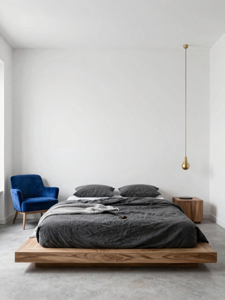 chic minimalism with accents