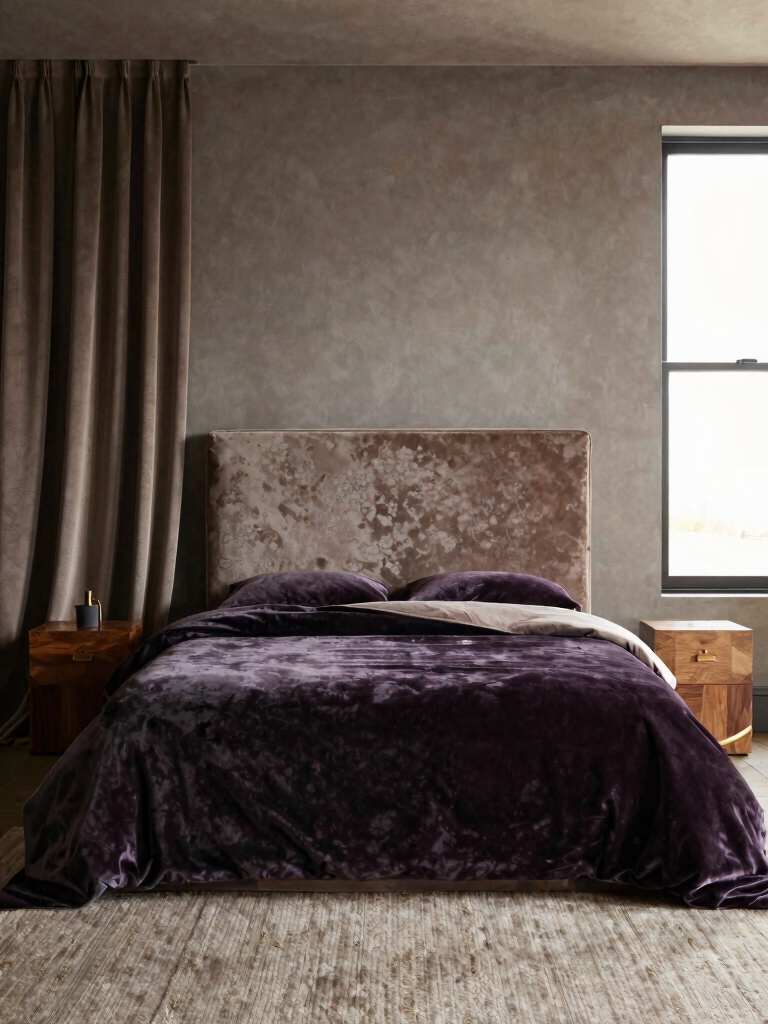 cinematic dark bedroom retreat