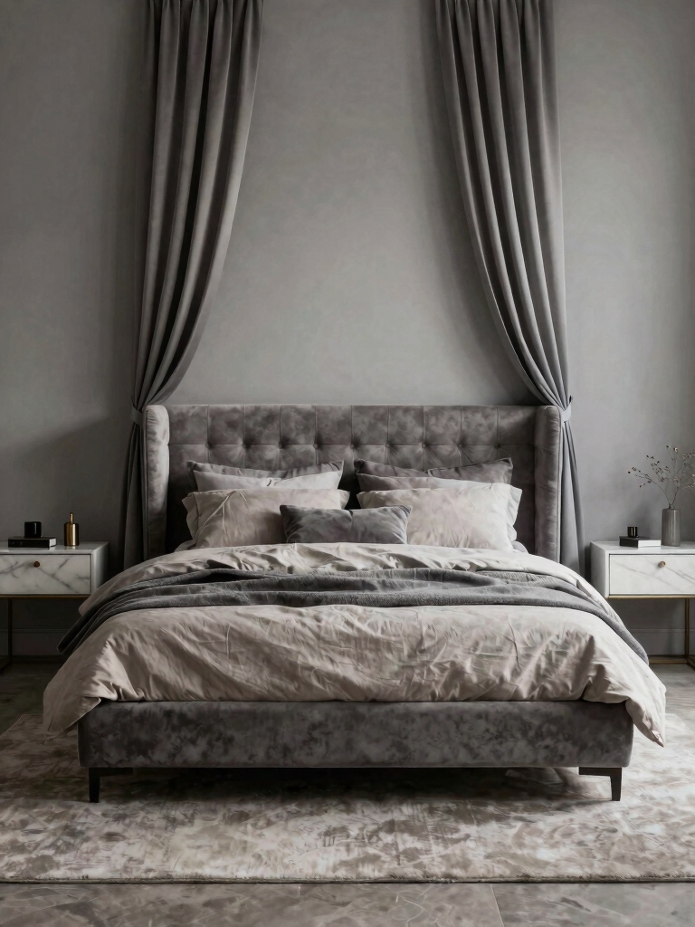 classic gray bedroom designs