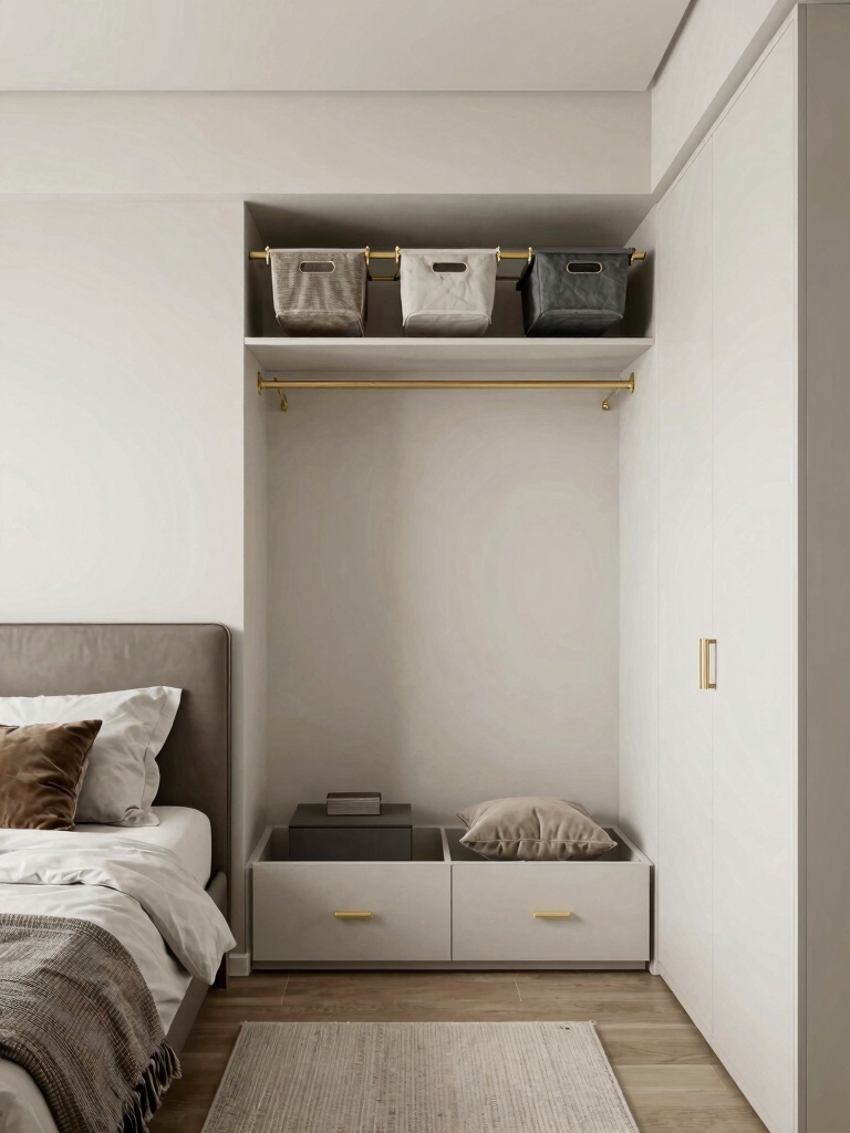 clutter control for tiny bedrooms