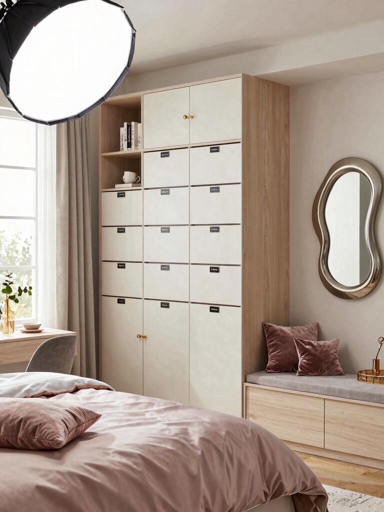 clutter free organized bedroom solutions