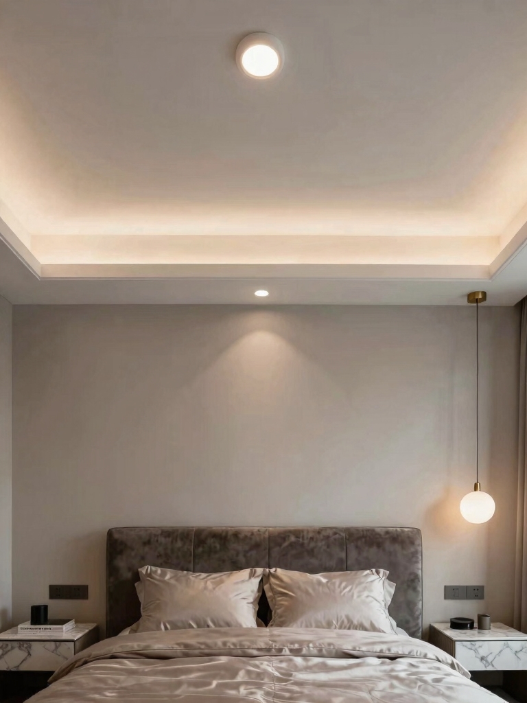 cohesive bedroom lighting plan