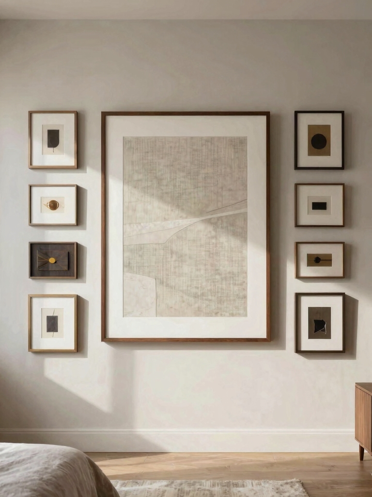 cohesive personal gallery wall