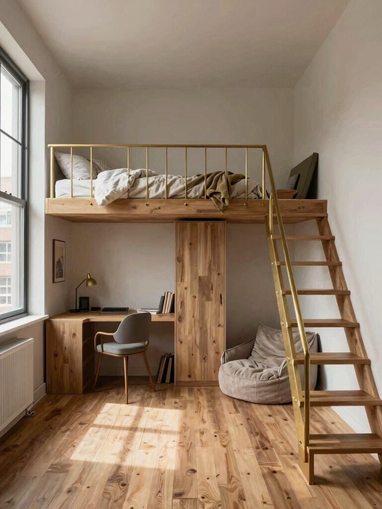 comfortable space saving loft beds