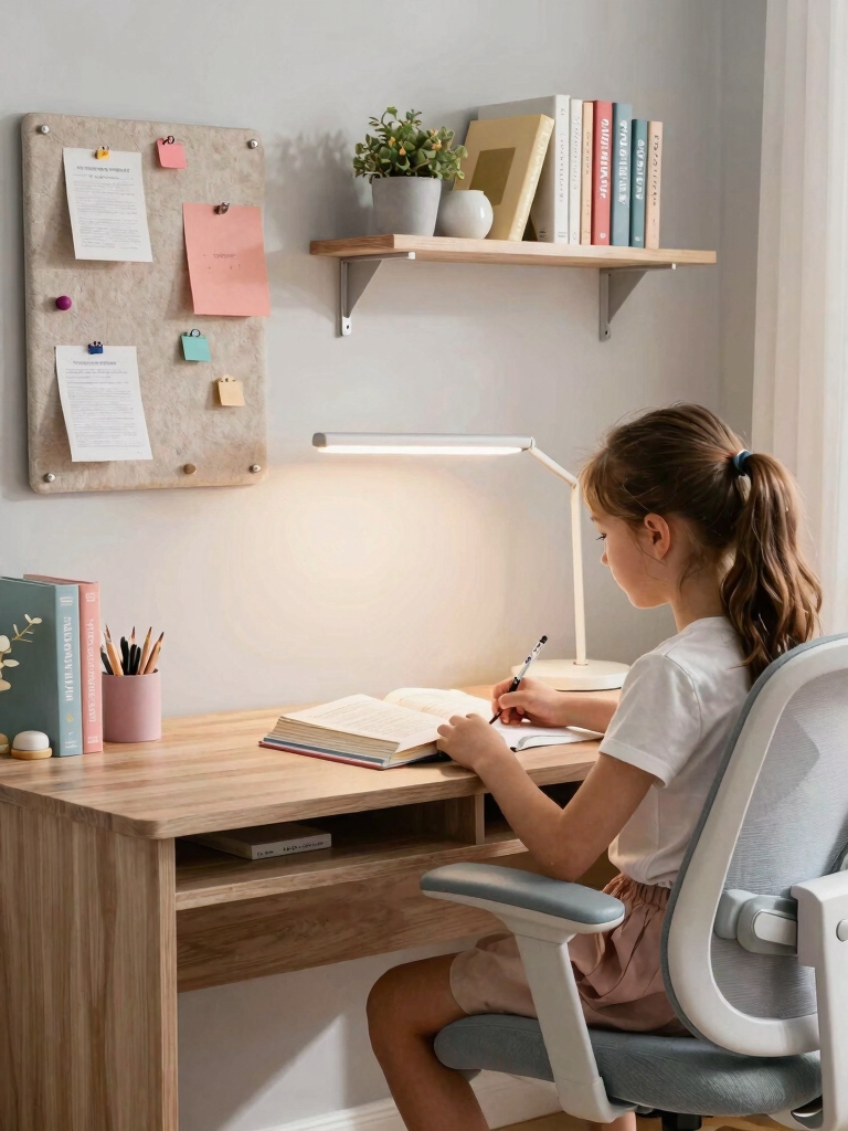 compact creative study nook