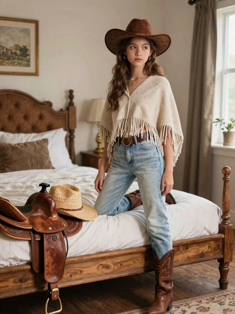 cowgirl themed teen bedroom decor