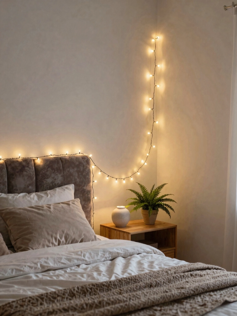 cozy corners with string lights
