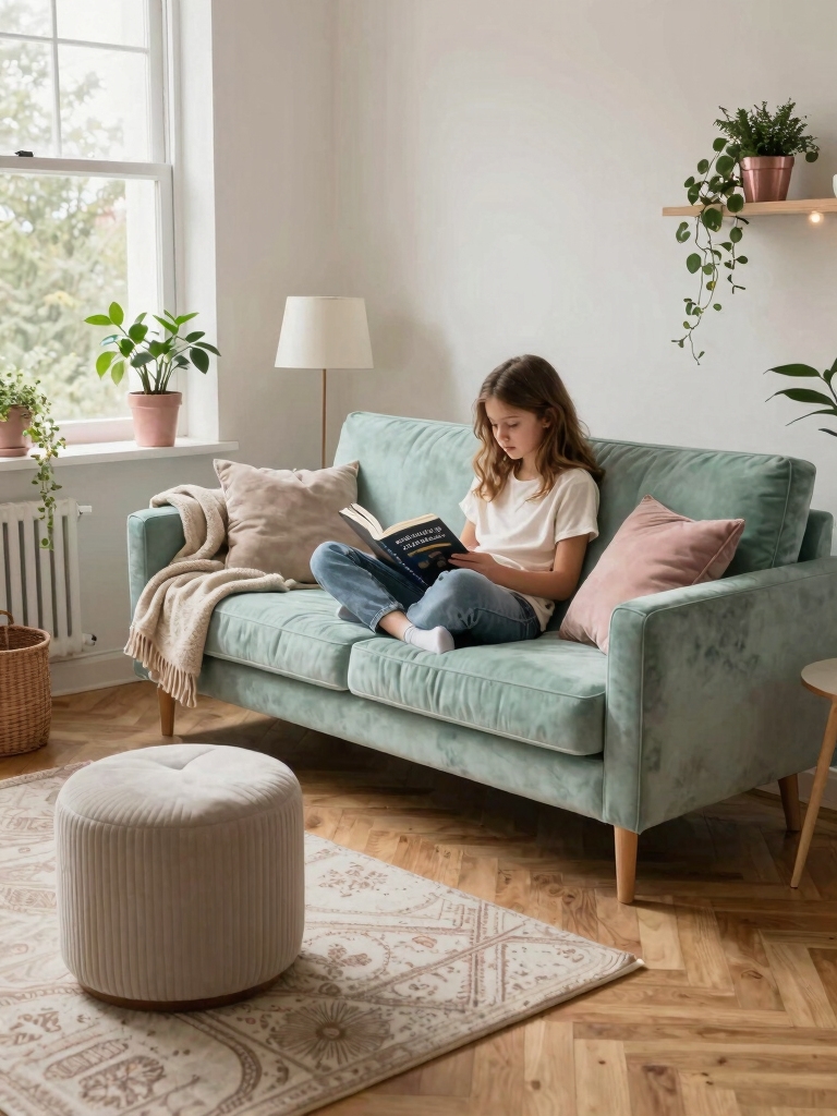 cozy functional teen lounging