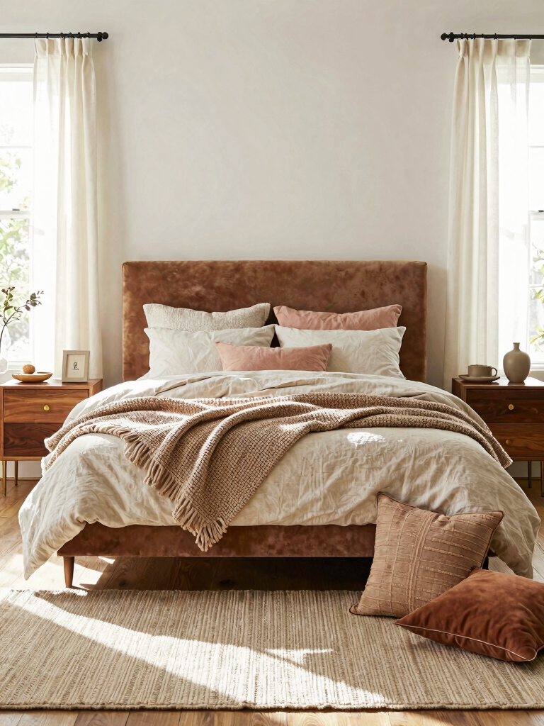 cozy layered textures palette