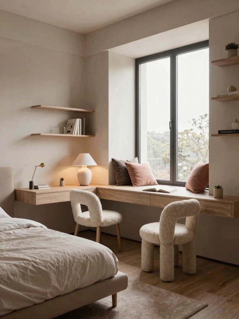 cozy multi functional study nook