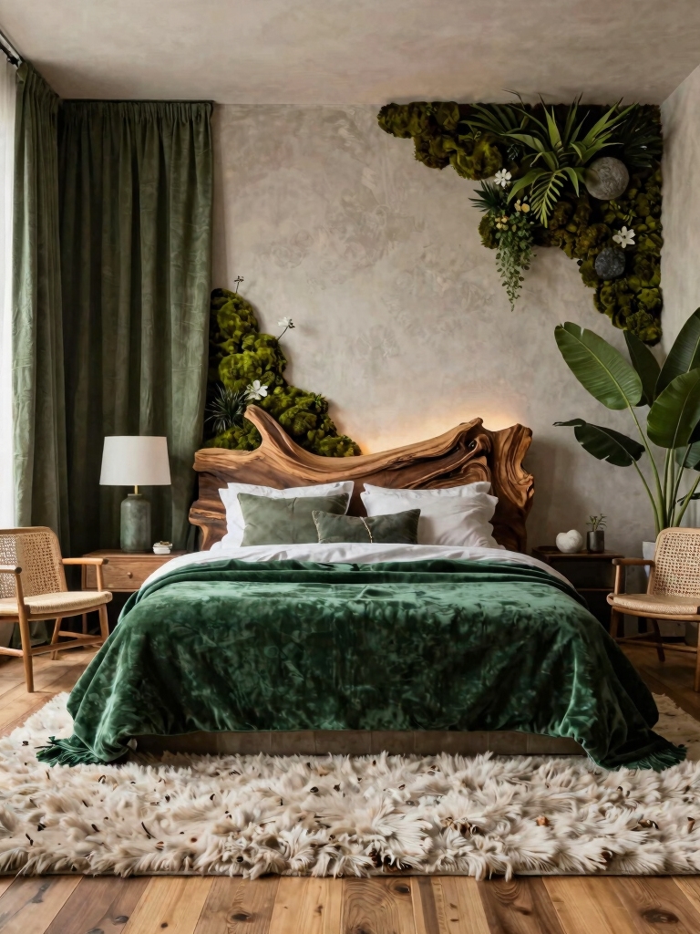 cozy natural texture layering