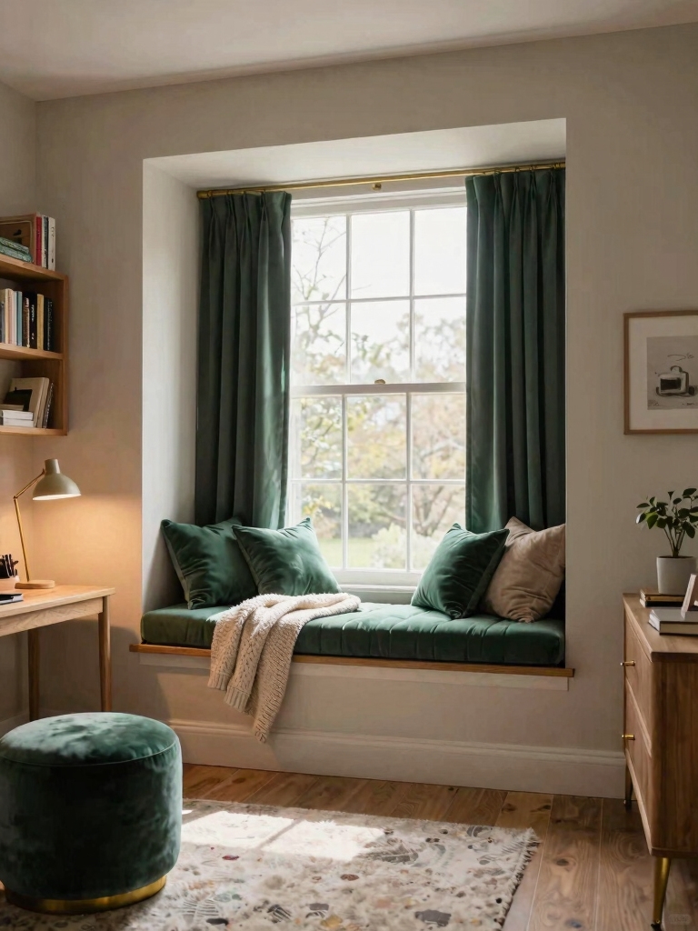 cozy personalized reading nook