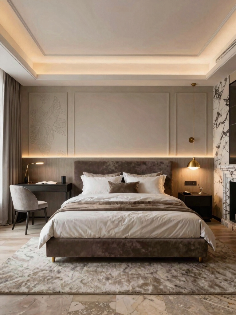 cozy versatile bedroom lighting