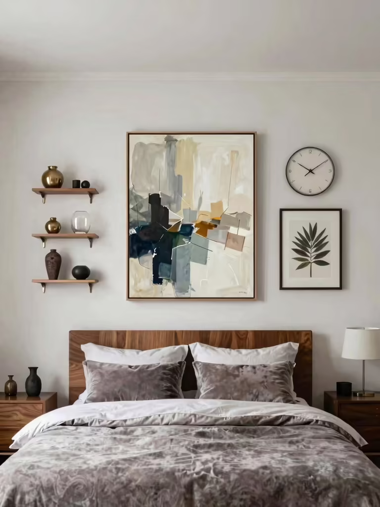 creative bedroom wall accents