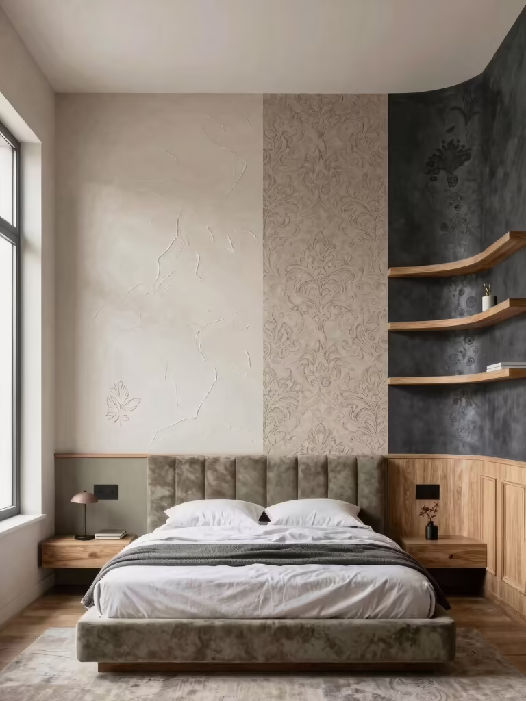 creative bedroom wall designs