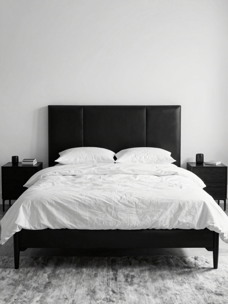 crisp reflective monochrome elegance