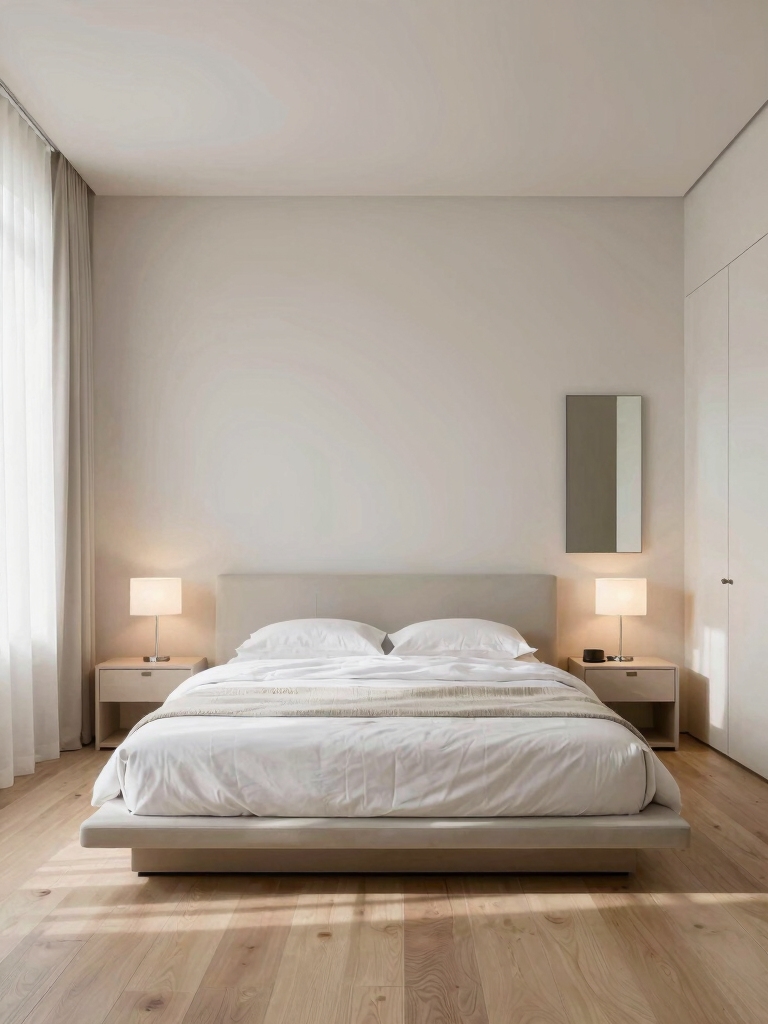 curated intentional bedroom simplicity