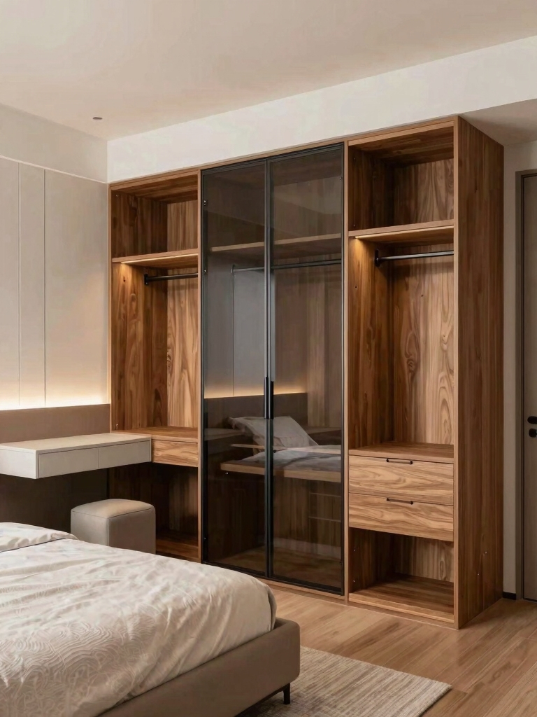efficient compact wardrobe organization