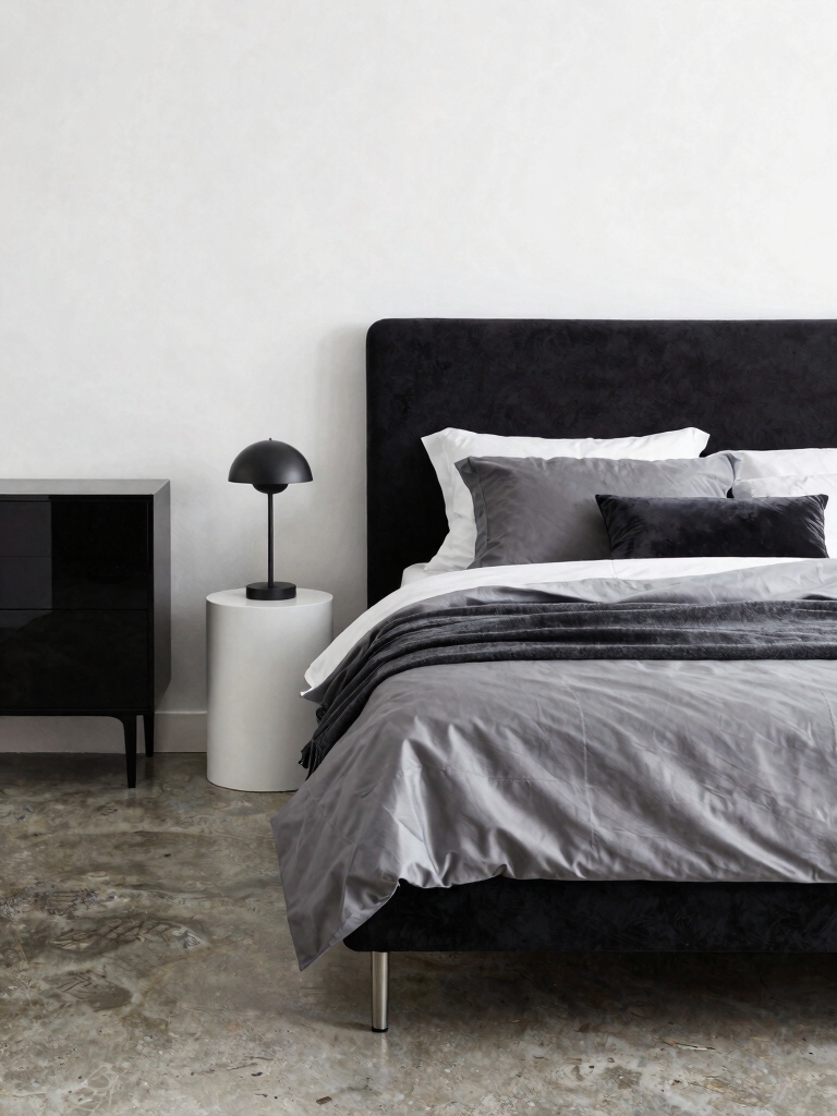 elegant contrast with black