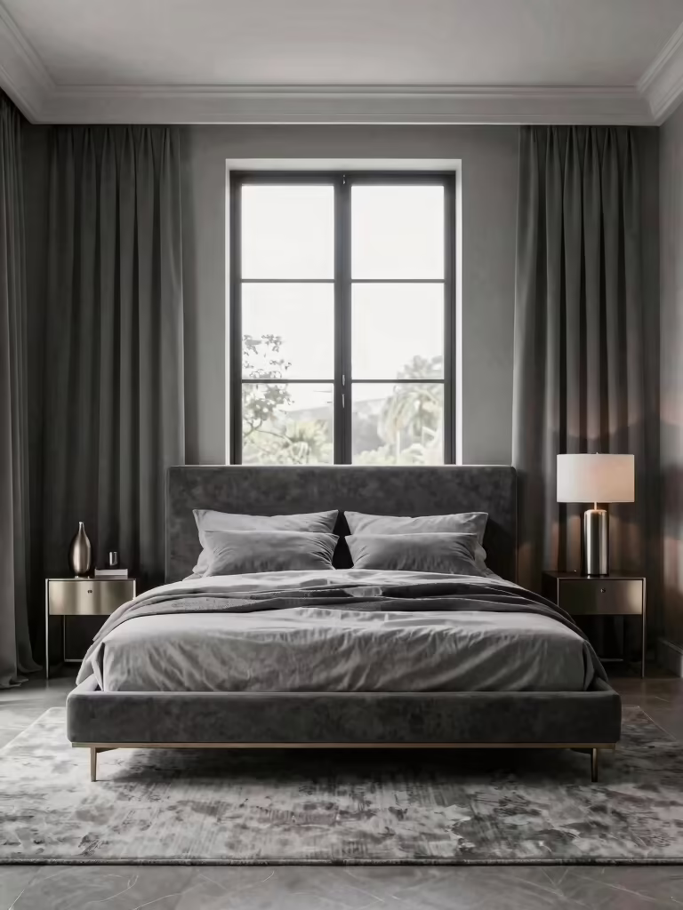 elegant grey bedroom designs