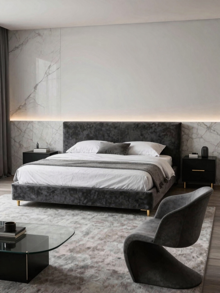 elegant monochrome with accents
