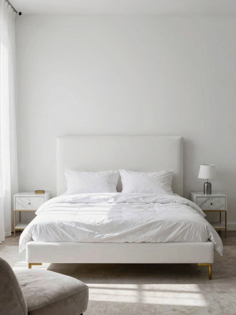 elegant white bed designs