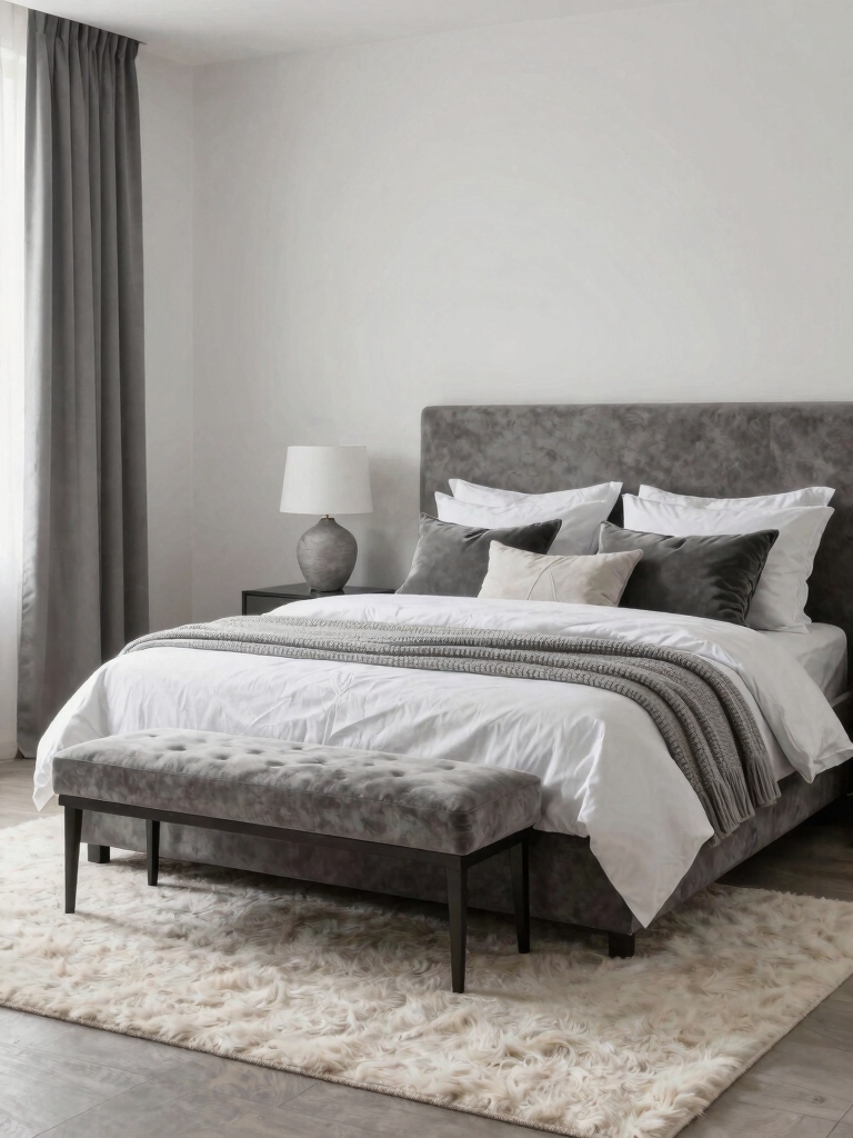 elevate grey and white elegance