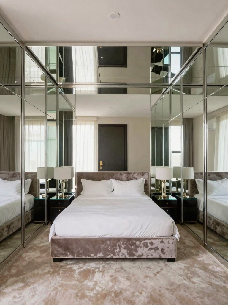 enhance space with mirrors