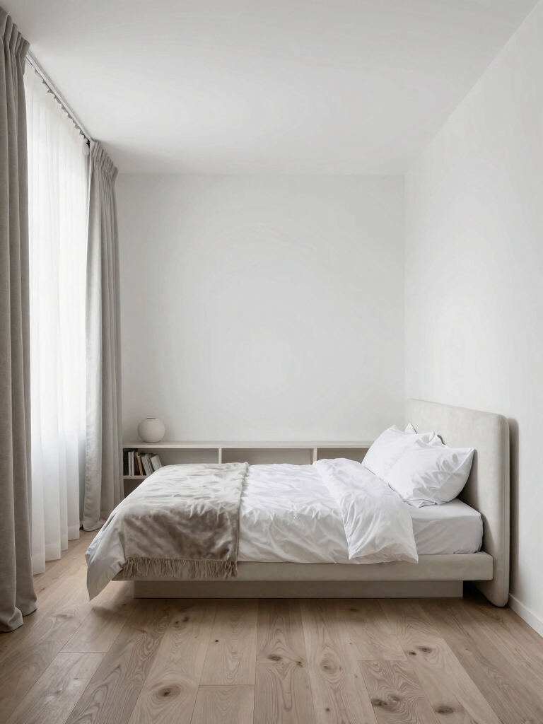 expansive calm white interiors