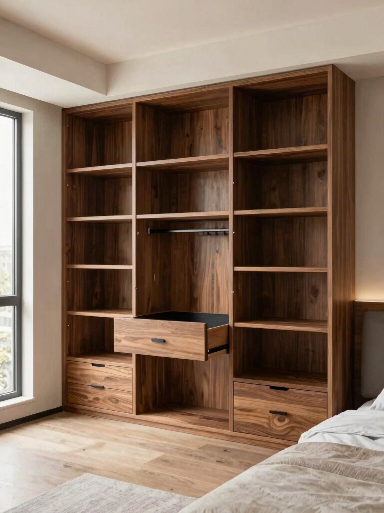 hidden drawers for clutter free storage