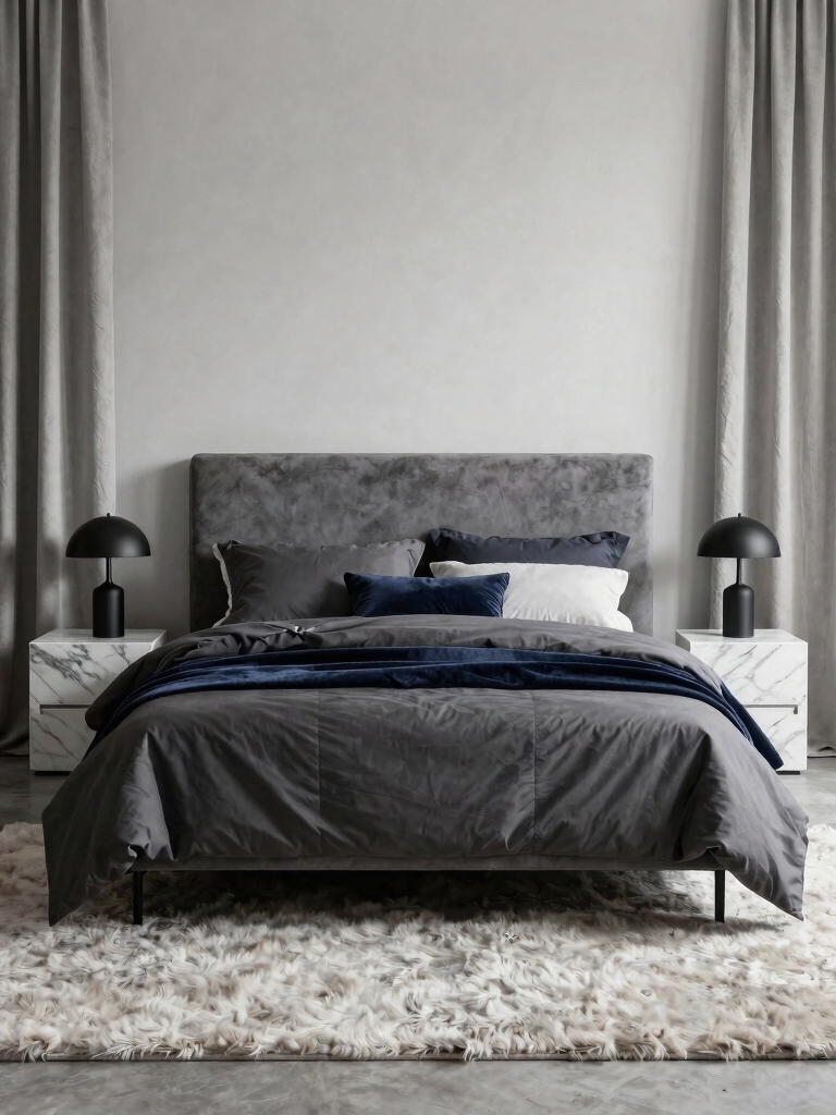 intentional black and navy accents