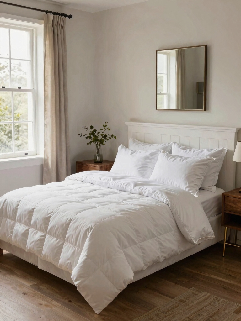inviting bed cozy ambiance