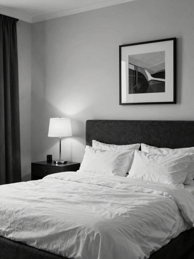 layered black and white lighting