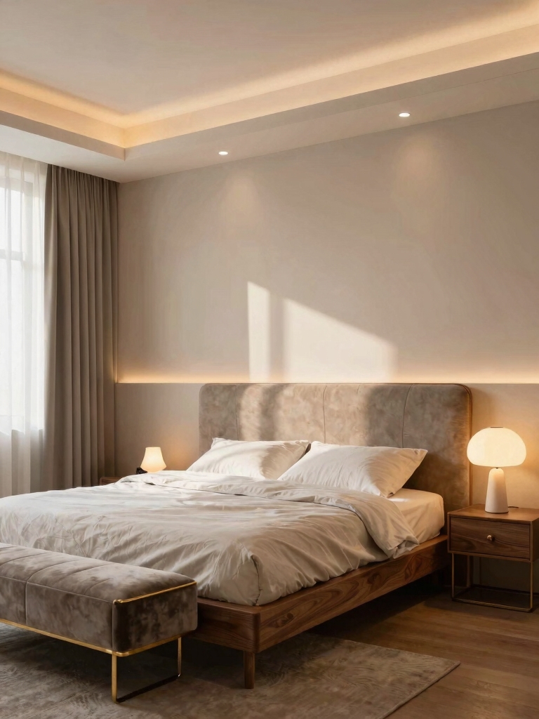 layered lighting enhances space