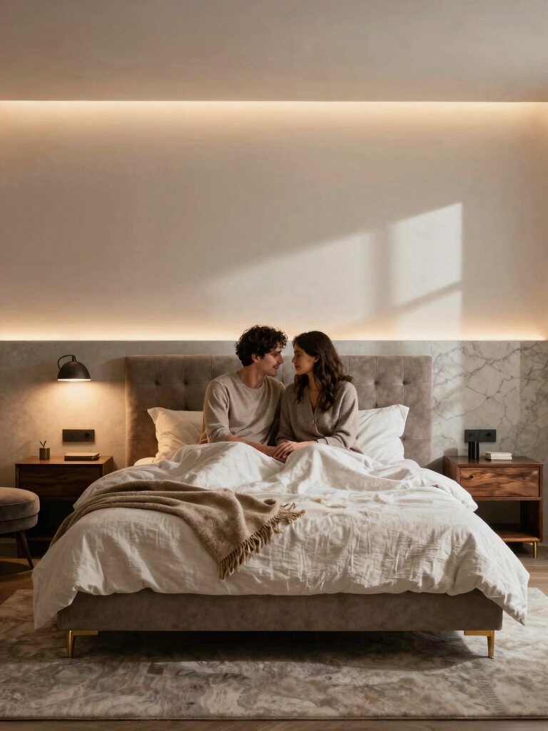 layered lighting for intimacy