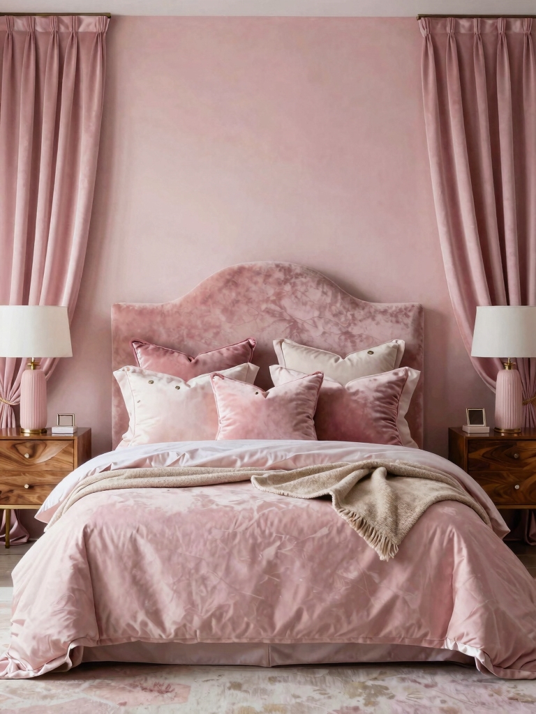 layered pink textile textures