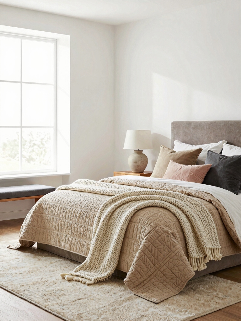 layered textiles create coziness
