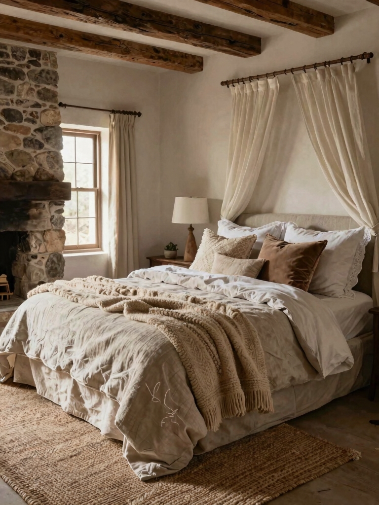 layered textiles for cozy comfort