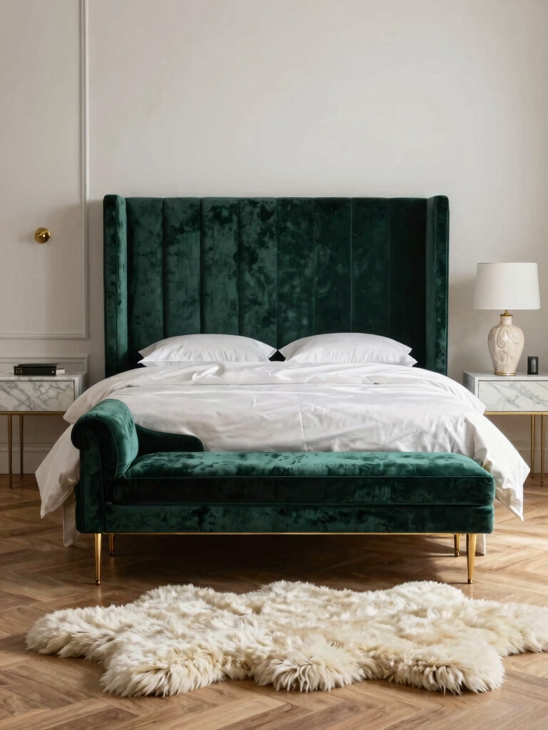 luxe texture enhances decor