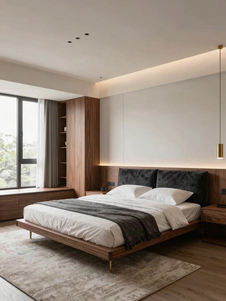 maximize l shaped bedroom space