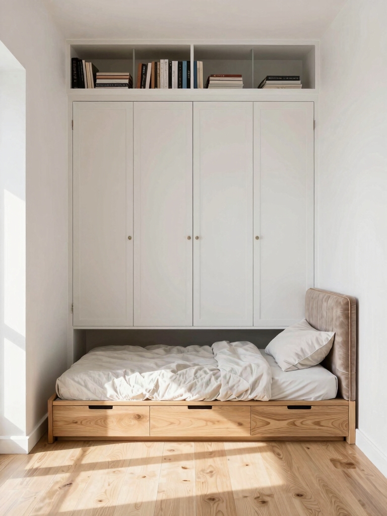 maximize small bedroom storage