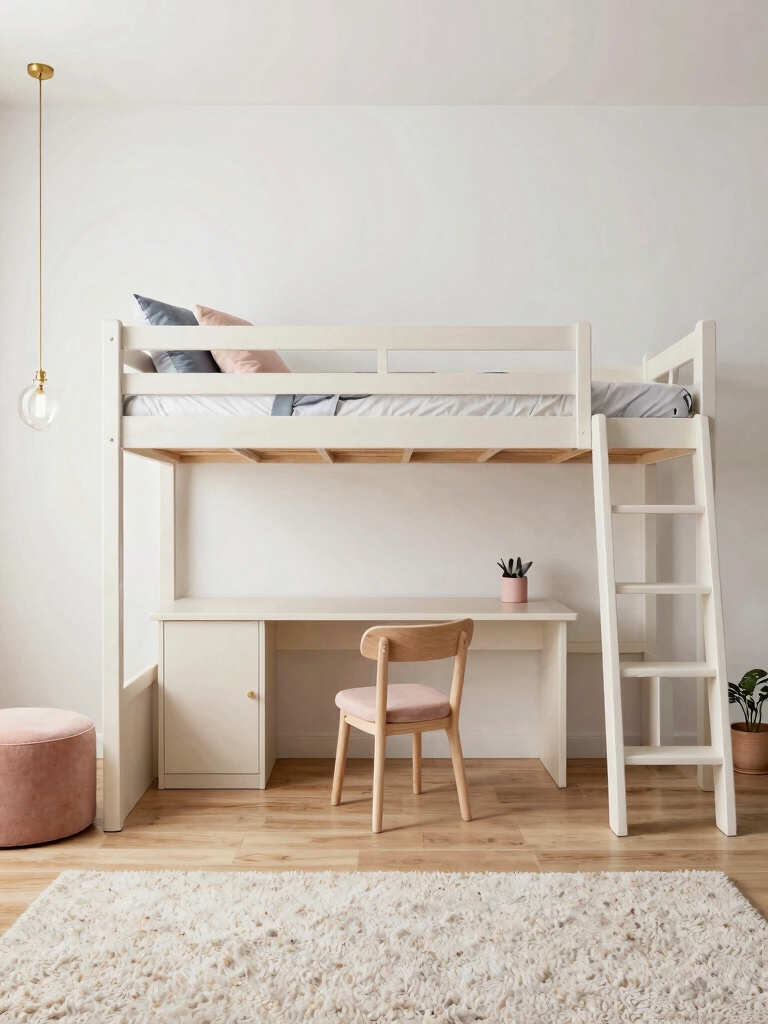 maximize space with lofted beds