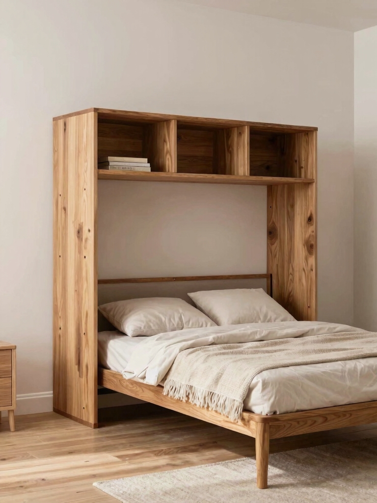 maximize tiny bedroom storage